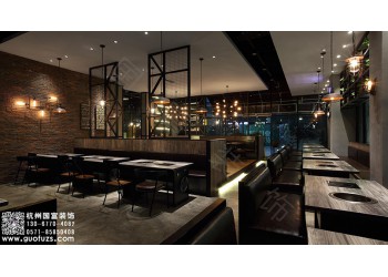 早春探茶广场烧烤店装修公司-浙江国富装饰