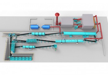 华之强热门陕西转鼓造粒机有机肥设备生产线