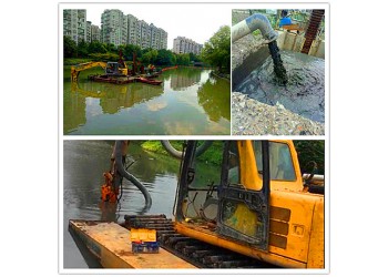 挖掘机河道清淤泵、鲁达QSY液压清淤泵、高效搅拌清淤泵