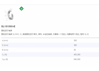 代理德国INA轴承SL181860-E