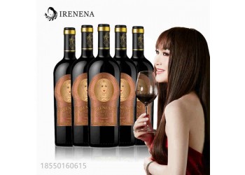 IRENENA红酒温碧霞自创品牌进口智利葡萄酒美娜干红