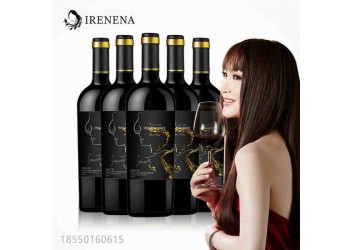 IRENENA红酒温碧霞自创品牌进口法国葡萄酒海潮酒庄干红