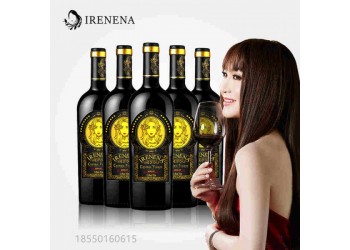 IRENENA红酒温碧霞自创品牌智利葡萄酒风味美乐酒庄干红