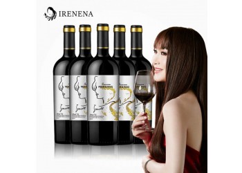 IRENENA红酒温碧霞自创品牌法国葡萄酒海潮丹娜品质干红